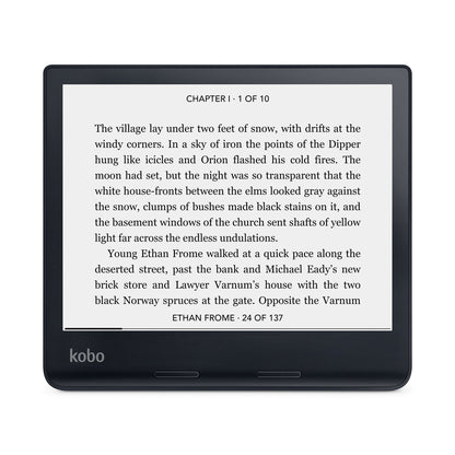 Kobo Sage 8" eReader | HD 32GB Carta Display Touchscreen & Comfort Light (Black)