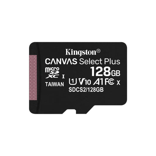 Kingston 128GB Micro SDXC UHS-1 Canvas Select Plus Memory Card with SD Adapter