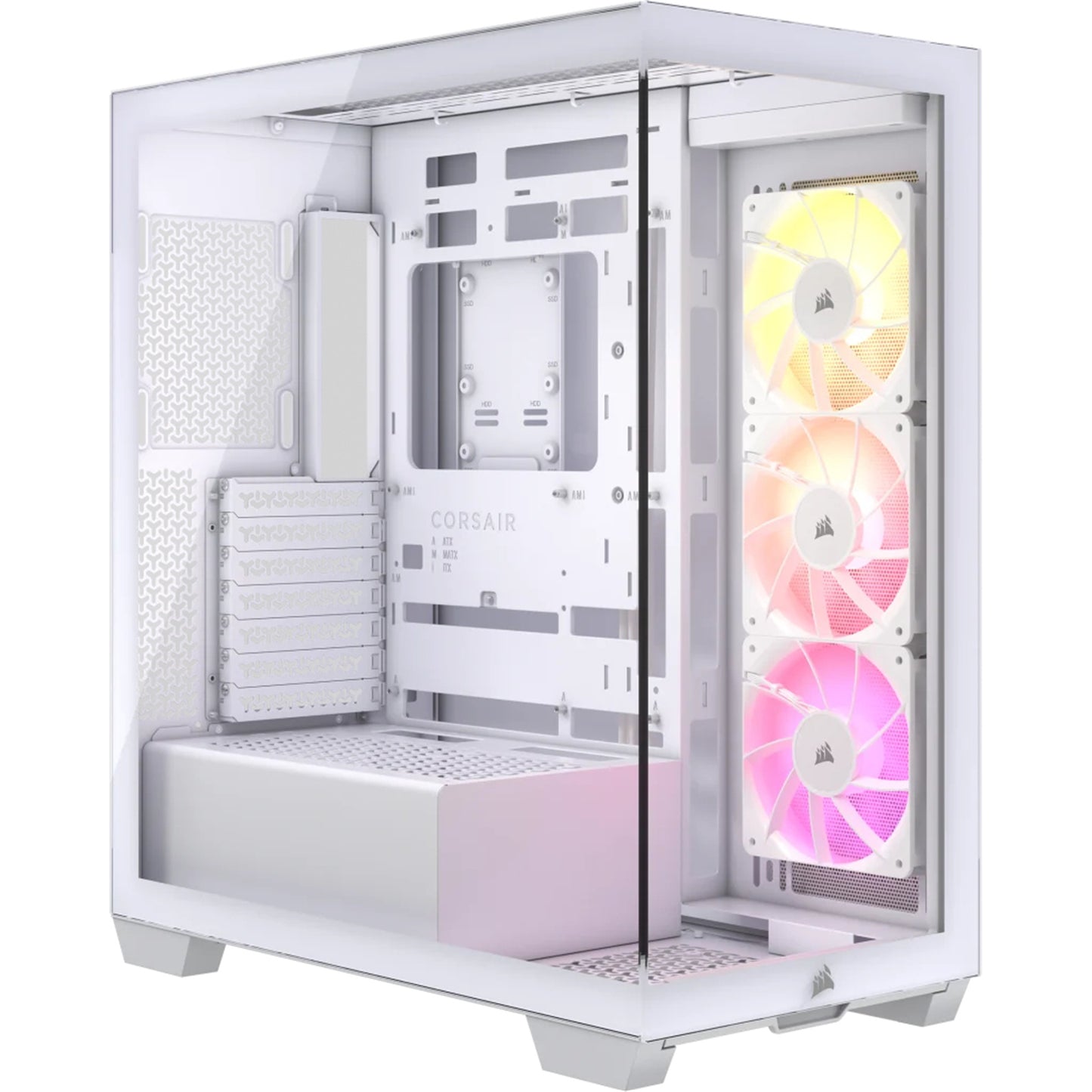 Corsair 3500X ARGB Tempered Glass Mid-Tower PC Case (White)