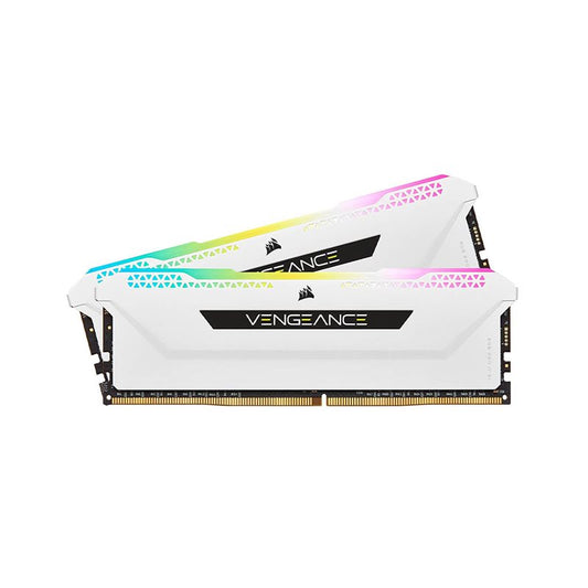 Corsair Vengeance RGB Pro 3200Mhz 32GB 2x16GB DDR4 DIMM Unbuffered 16-20-20-38 XMP 2.0 Heat Spreader RGB LED White