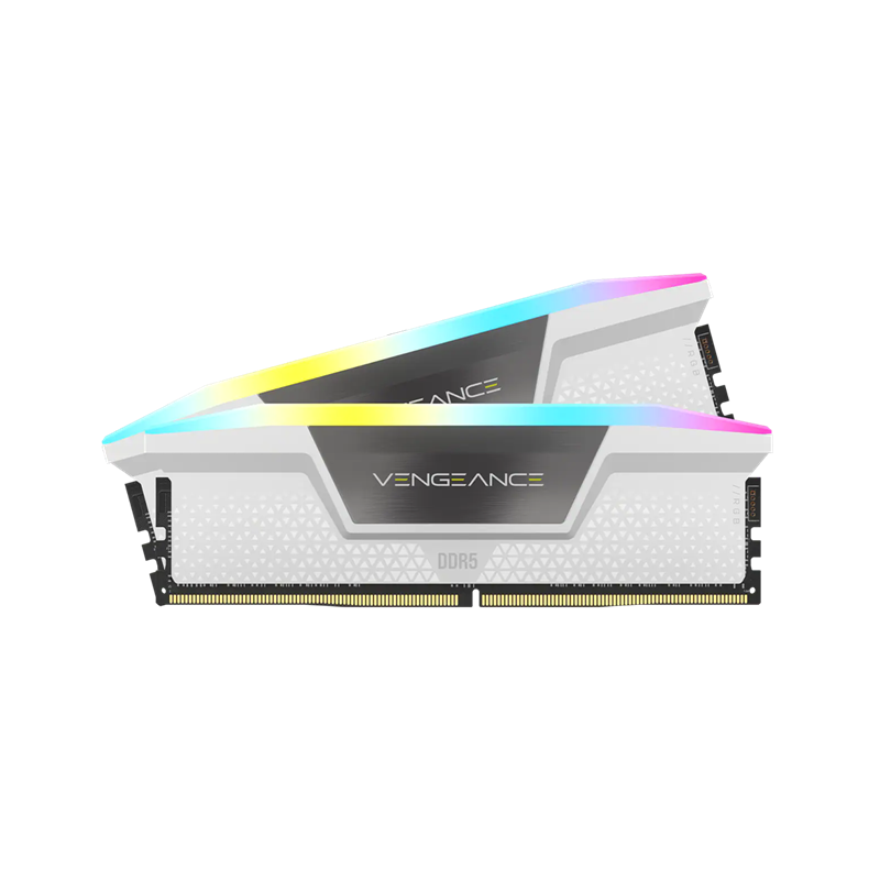 Corsair Vengeance RGB 32GB 2x16GB DDR5 5600 CL36-36-36-76 1.25V STD PMIC Intel XMP Memory White