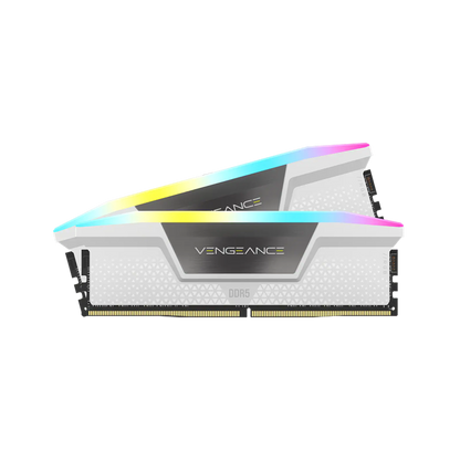 Corsair Vengeance RGB 32GB 2x16GB DDR5 5600 CL36-36-36-76 1.25V STD PMIC Intel XMP Memory White