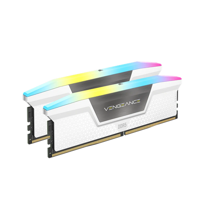 Corsair Vengeance RGB 32GB 2x16GB DDR5 5600 CL36-36-36-76 1.25V STD PMIC Intel XMP Memory White