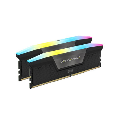 Corsair Vengeance RGB 32GB 2x16GB DDR5 7200 CL34-44-44-96 1.45V OC PMIC Intel XMP Memory Black