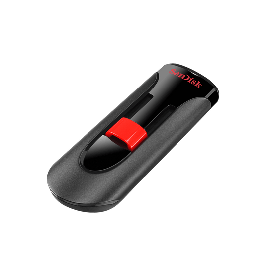 SanDisk Cruzer Glide 64GB USB Flash Drive CZ60 USB2.0 Black Retractable Design 5 Years Warranty