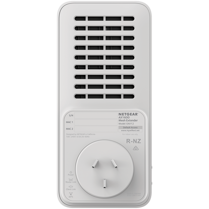 Netgear AX1600 4-Stream WIFI 6 Mesh Extender (EAX12) - Wallplug