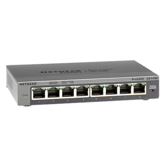 Netgear GS108E V3 Prosafe Plus 8-Port Gigabit Ethernet Switch