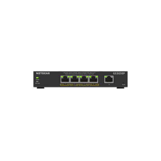 Netgear Soho 5-Port POE+ Gigabit Smart Managed Plus Switch GS305EP