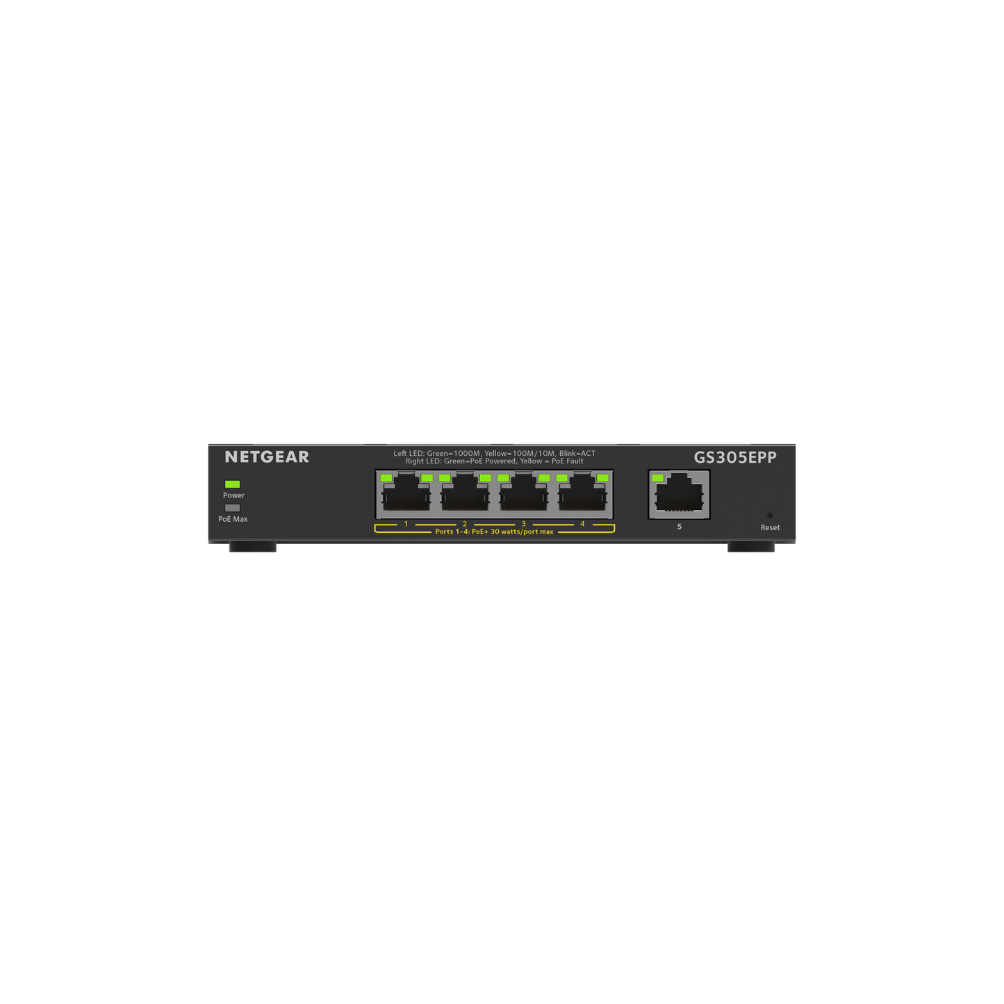 Netgear Soho 5-Port High-Power POE+ Gigabit Smart Managed Plus Switch GS305EPP