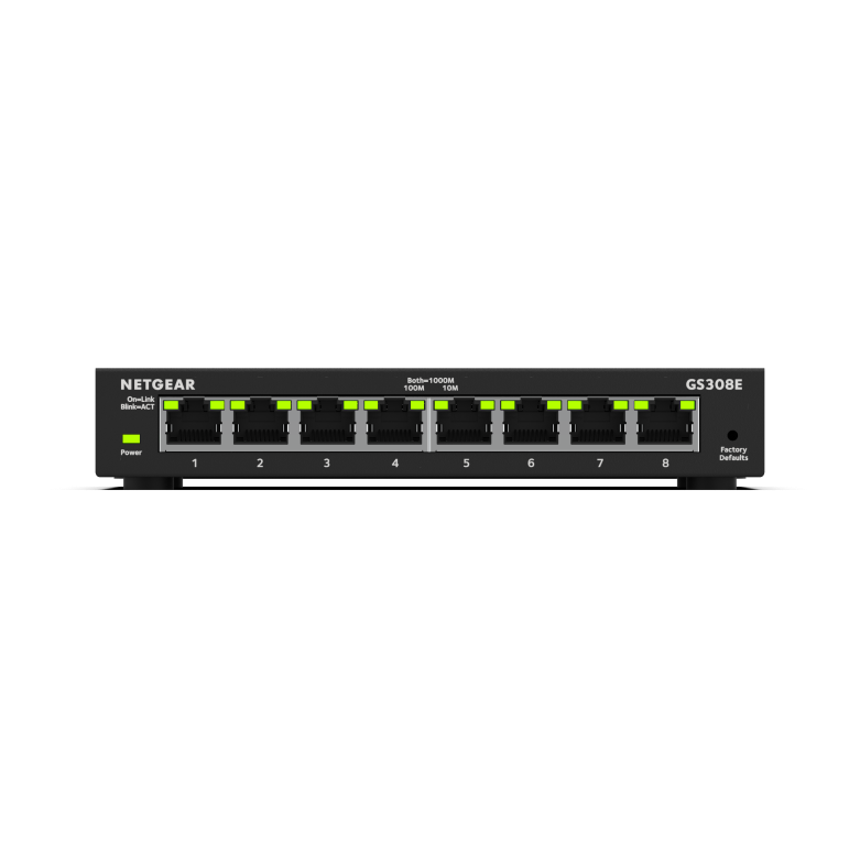 Netgear 8-Port Gigabit Ethernet Plus Switch GS308E