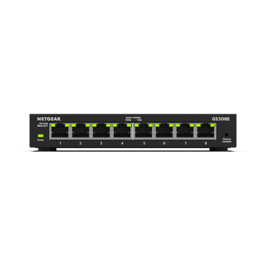 Netgear 8-Port Gigabit Ethernet Plus Switch GS308E