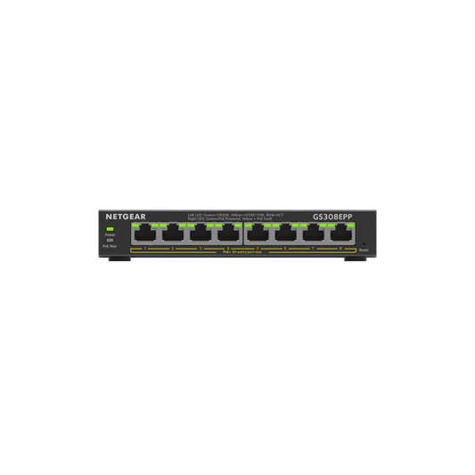 Netgear SOHO 8-Port High-Power POE+ Gigabit Smart Managed Plus Switch GS308EPP