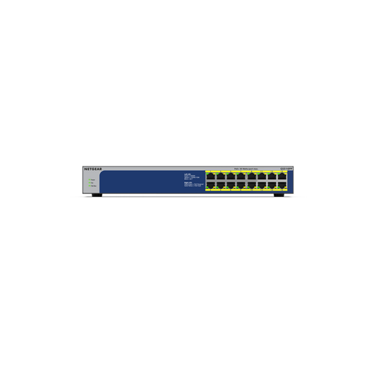 Netgear 16-Port High-Powered POE+ Gigabit Unmanaged Switch 260W POE Budget Prosafe Lifetime Warranty GS516PP