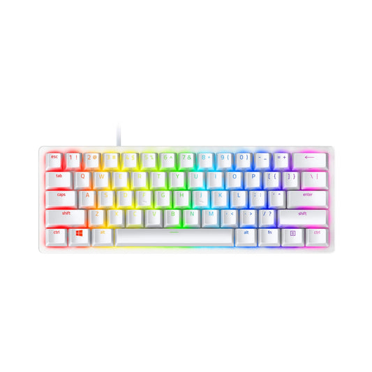 Razer Huntsman Mini - Mercury Edition - 60% Optical Gaming Keyboard (Clicky Purple Switch)