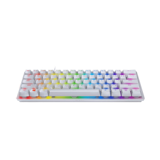 Razer Huntsman Mini - Mercury Edition - 60% Optical Gaming Keyboard (Clicky Purple Switch)