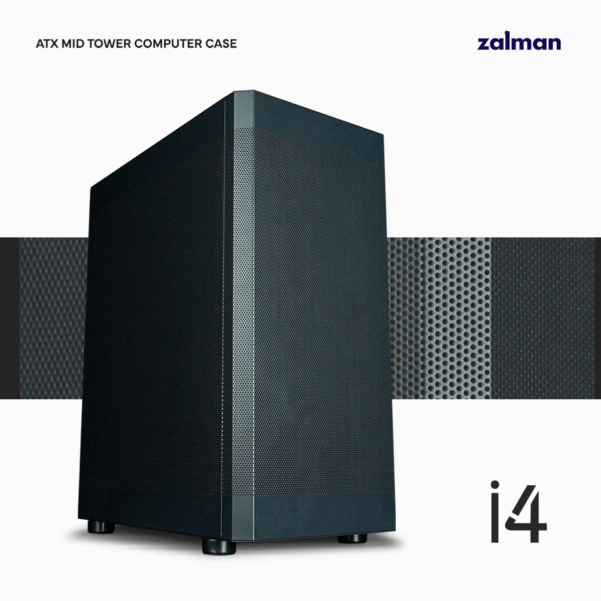 Zalman i4 ATX Mid Tower Case Full Mesh (Black)
