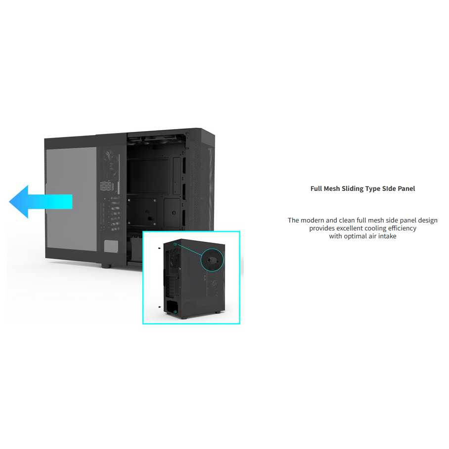 Zalman i4 ATX Mid Tower Case Full Mesh (Black)
