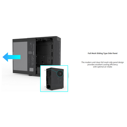Zalman i4 ATX Mid Tower Case Full Mesh (Black)