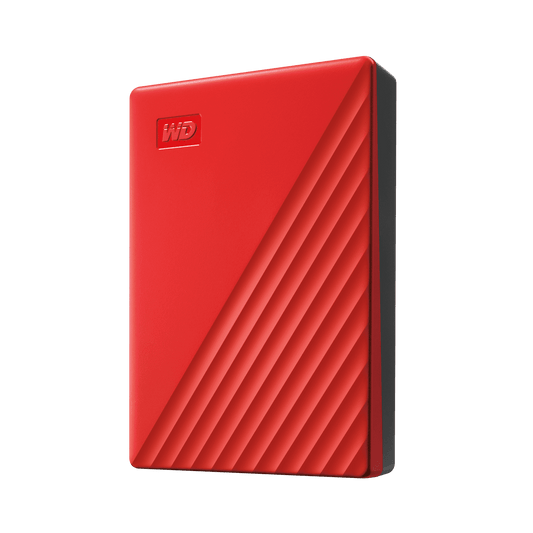 WD My Passport 4TB USB 3.2 Gen 1 External HDD (Red)