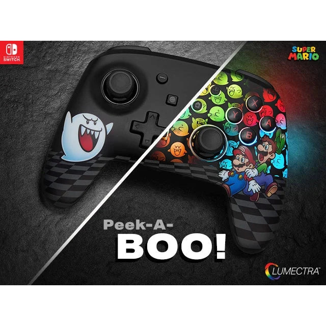 PowerA Enhanced Wireless Controller for Nintendo Switch with Lumectra - Mario Peek-A-Boo