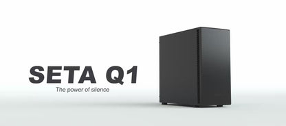 SilverStone SEQ1B SETA Q1 ATX Black Silent Mid-Tower Case (Black)