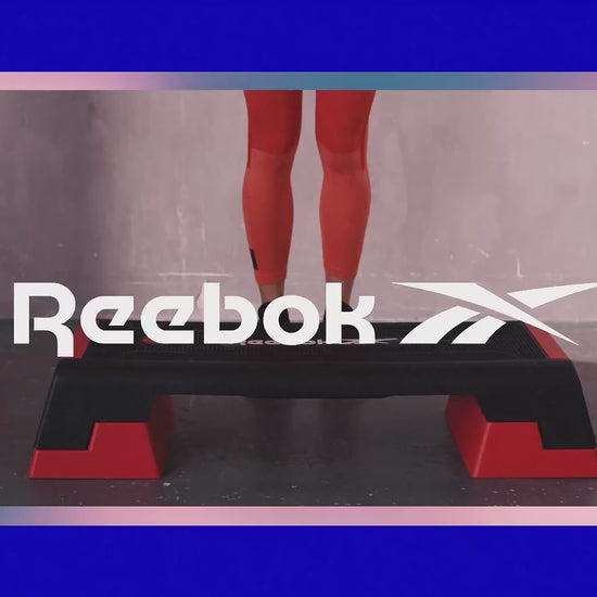 Reebok The Original Step - Aerobic Fitness HIIT Step Platform Workout Deck (Black/Red) - VIDEO