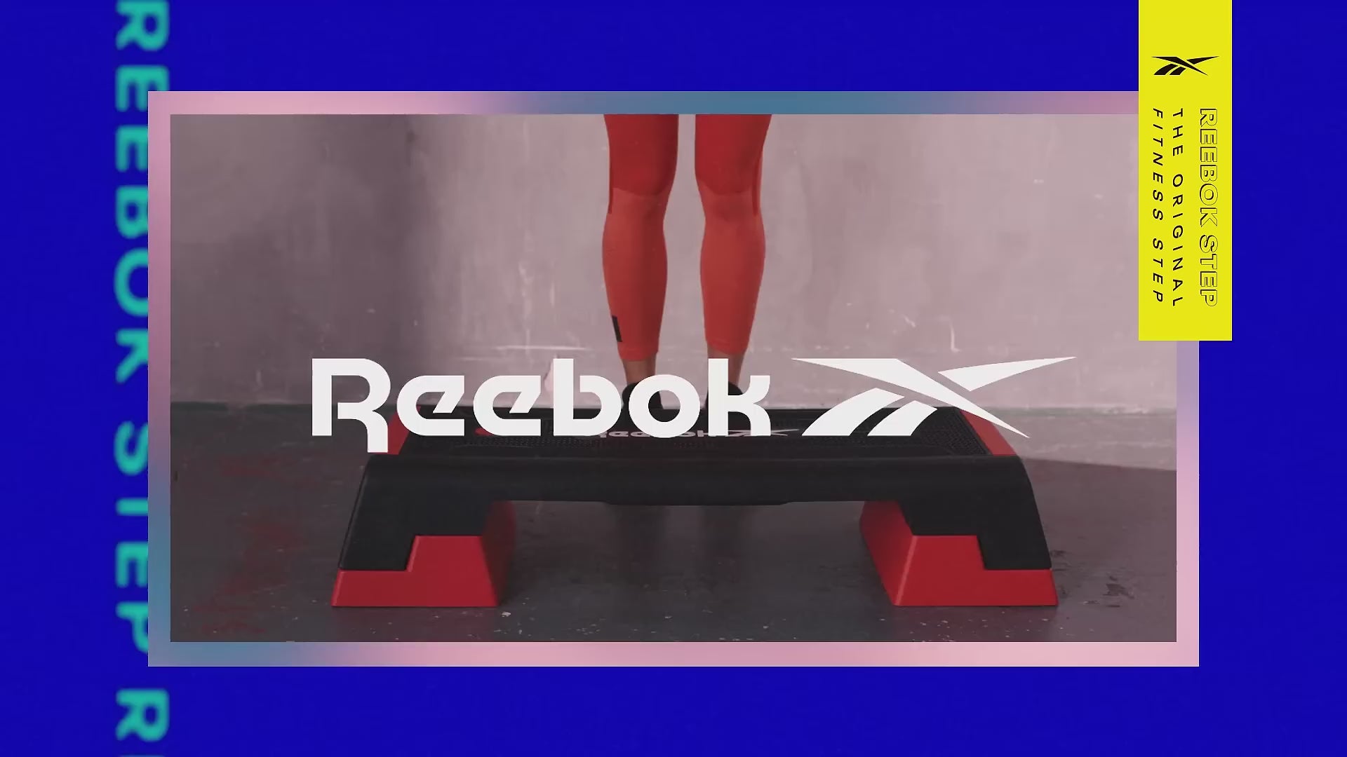 Reebok The Original Step - Aerobic Fitness HIIT Step Platform Workout Deck (Black/Red) - VIDEO