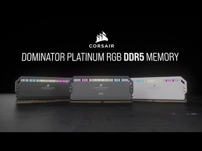 Corsair Dominator Platinum RGB 32GB (2x16GB) DDR5 DIMM CL36 Desktop RAM (Grey)
