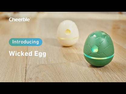 Cheerble Wicked Egg - Interactive Treat Dispensing Cat & Dog Toy (Apricot)