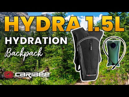 Caribee Hydra 1.5L Hydration Pack Running Sports Backpack (Navy/Light Grey)