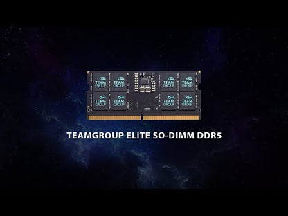 TeamGroup Team Elite 8GB 4800Mhz CL40 1.1V DDR5 SODIMM Memory Laptop RAM (TED58G4800C40D-S016)