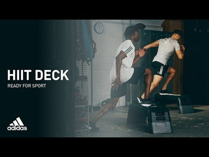 Adidas HIIT Deck - Aerobic Fitness Step - Weight Bench - Workout Platform (Black/White)