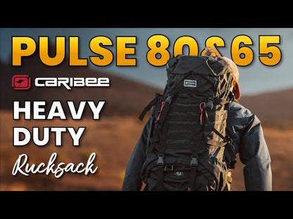 Caribee Pulse 65 Hiking Trekking Rucksack Backpack 65 Litre (Black)