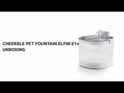 Cheerble Elfin E1+ Pet Water Fountain 2L (Battery & AC Powered)