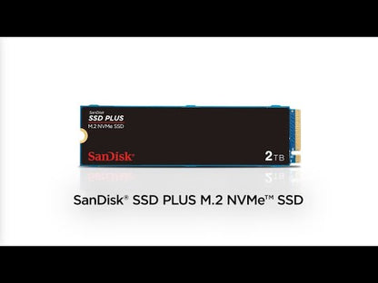 SanDisk Plus 2TB NVMe SSD SDSSDA3N-2T00-G26 PCIE Gen 3 M.2 (3 Years Warranty)