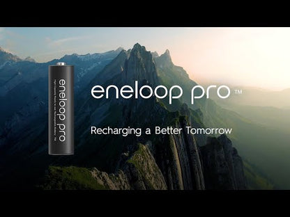 Panasonic Eneloop AA & AAA Battery Quick Charger + 4 AA Eneloop Pro Batteries (K-KJ55HCC4TA)