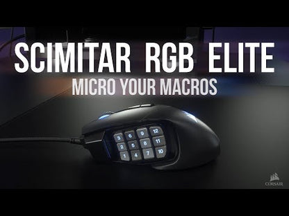 Corsair Gaming Scimitar Elite RGB MOBA/MMO Optical PC Gaming Mouse (Black)