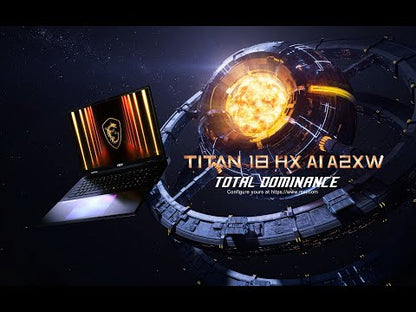 MSI Titan 18 HX AI 18" | UHD+ 3840x2400 | Mini LED | 120Hz IPS | Nvidia Geforce RTX 5080 | Gaming Laptop