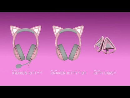 Razer Kraken Kitty V2 - USB Headset With RGB Kitty Ears (Black)