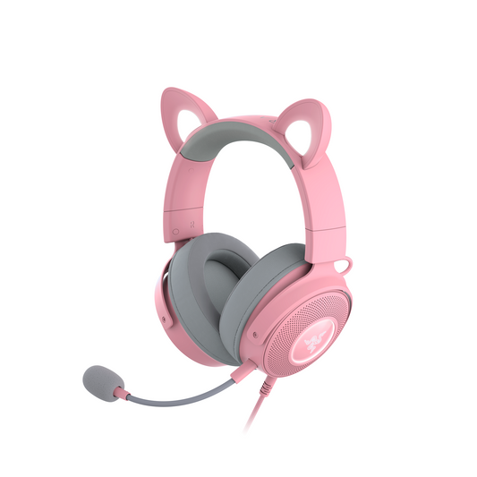 Razer Kraken Kitty V2 Pro - Wired RGB Headset with Interchangeable Ears - Quartz Edition