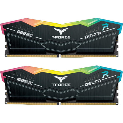 Team T-Force Delta RGB 32GB (2x16GB) DDR5 6000 Gaming Memory HS with RGB (Black)