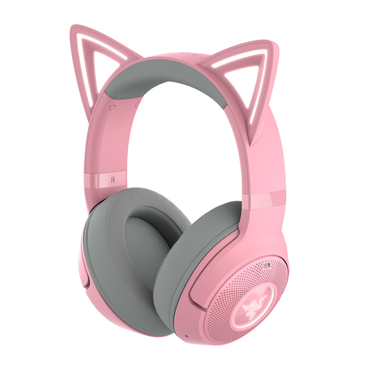 Razer Kraken Kitty V2 BT - Quartz Edition - Wireless Bluetooth RGB Headset with Kitty Ears