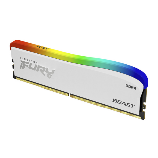 Kington 32GB 3200MT/s DDR4 CL16 DIMM 2x16GB Fury Beast RGB White