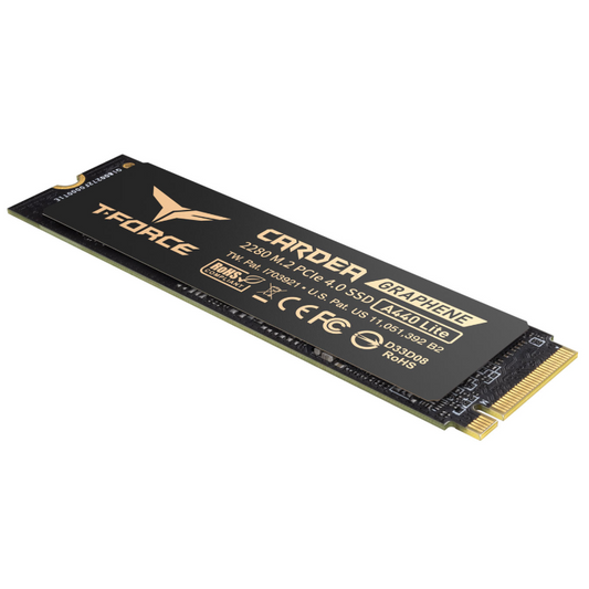 Team T-Force Cardea 1TB SSD A440 Lite Gen4 DRAMless R/W 7200/6200 MB/s Heatsink 5 Years Warranty