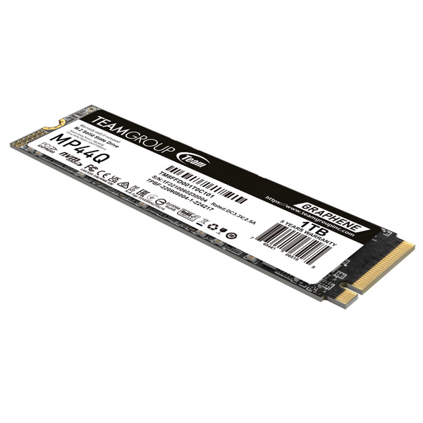 Teamgroup M.2-2280 PCIe Gen4x4 MP44Q 1TB SSD Read/Write Speed up to 7400/6200MB/s