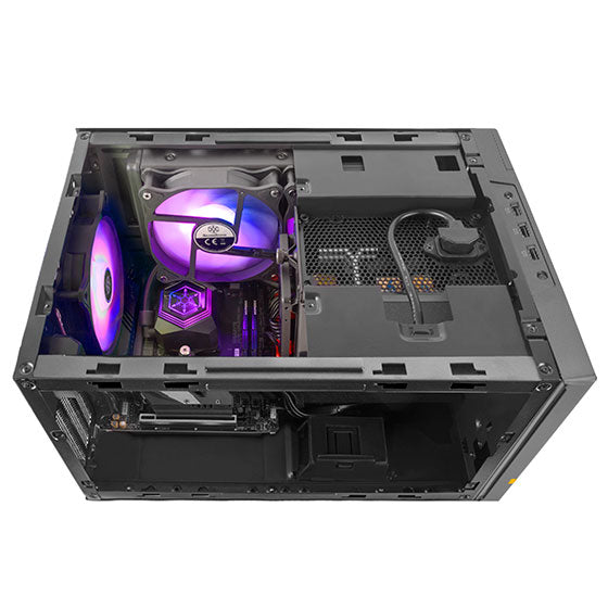 SilverStone Sugo 14 SG14B mini-ITX SFF Tower Case mITX Cube (Black)