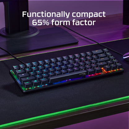 HyperX Alloy Origins 65 Mechanical Gaming Keyboard (Aqua Switch - Linear)