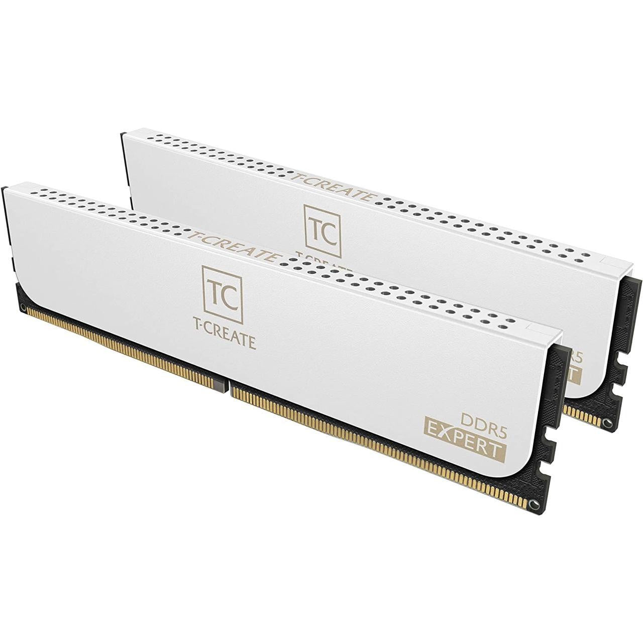Team T-Create Expert 32GB (2x16GB) DDR5 6000 (PC5 48000) Desktop Memory Heatsink (White)