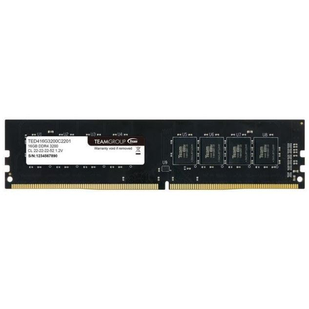 Team Elite 16GB 1x16GB 3200Mhz DDR4 RAM - TED416G3200C2201