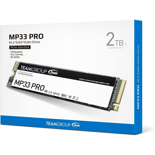 TeamGroup MP33 Pro M.2 2280 2TB PCIE 3.0 X4 with NVME 1.3 3D NAND SSD R/W 2400/2100 MB/s
